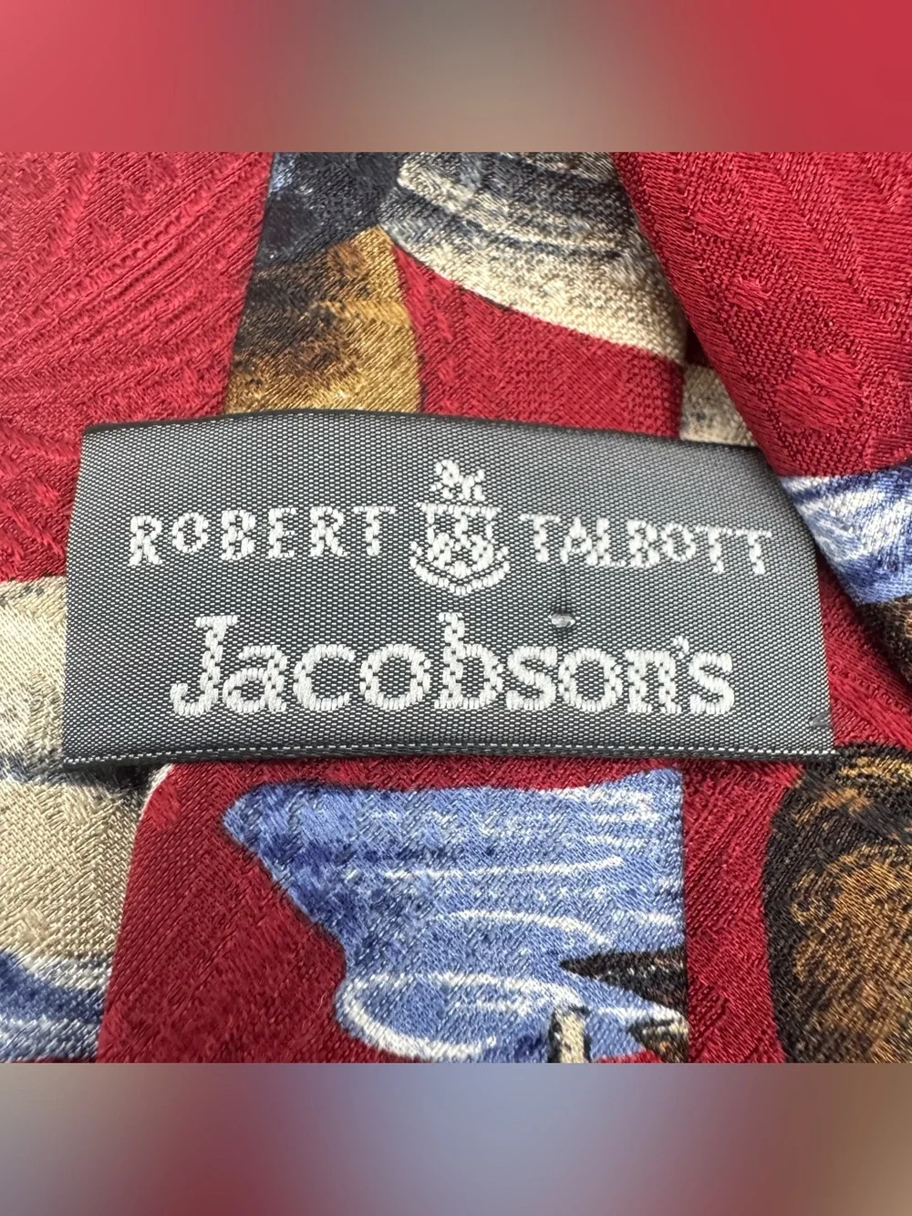 Vintage Robert Talbott Jacobson’s Duck Mallard Silk Necktie Made in USA